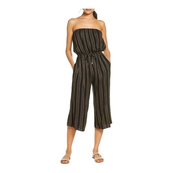 Elan Pants - Elan Strapless Cover-Up Culotte Jumpsuit